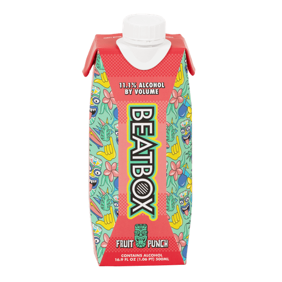BeatBox Fruit Punch Party Punch Cocktail, 11.1% ABV 500ml Tetra