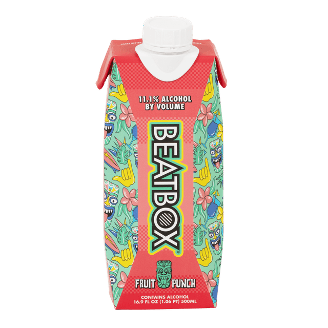 BeatBox Fruit Punch Party Punch Cocktail, 11.1% ABV 500ml Tetra