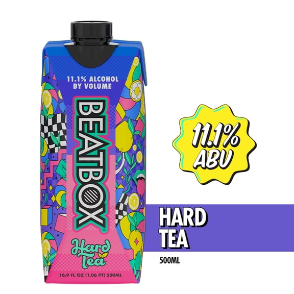 BeatBox Hard Tea Wine Cocktail, 11.1% ABV, 500 mL Tetra Pak