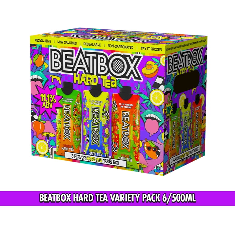 BeatBox Hard Tea Variety Pack Ready-to-Drink Cocktail Party Punch
