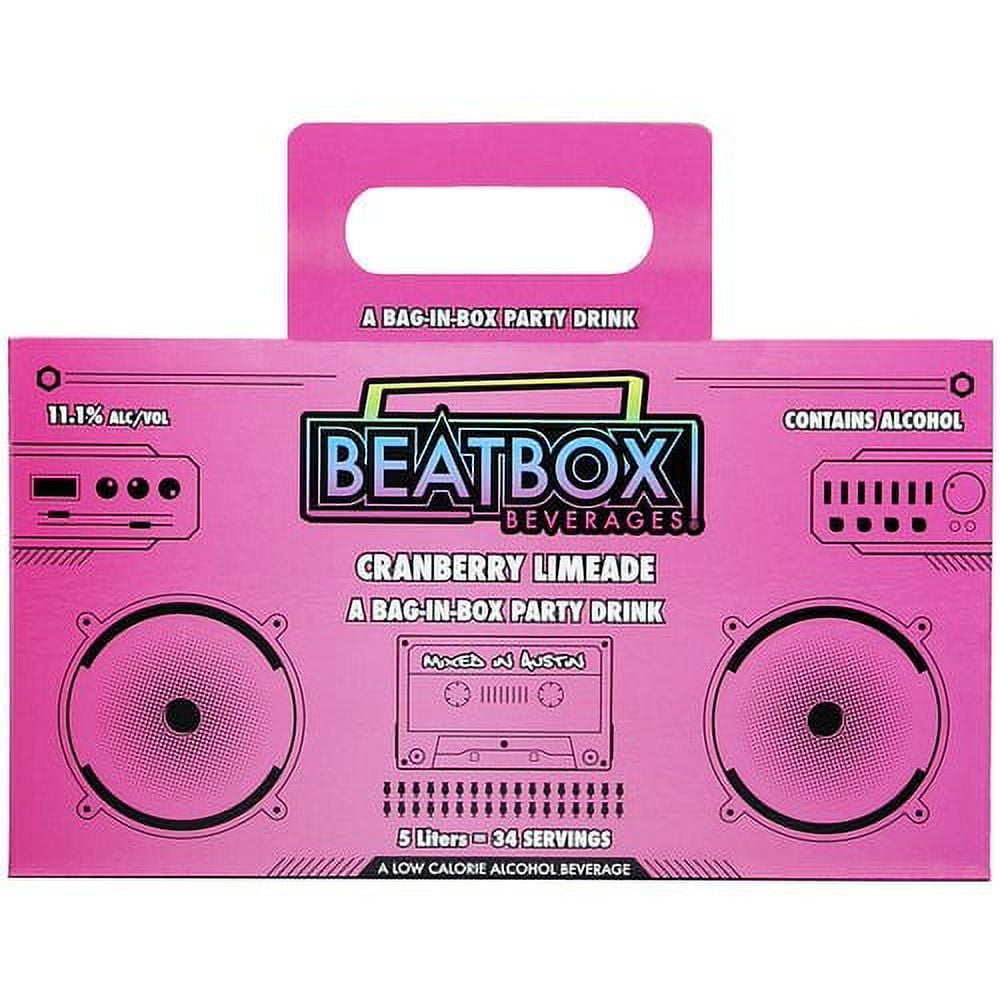 Beatbox Beverages Cranberry Limeade Wine Cocktail, 5 L