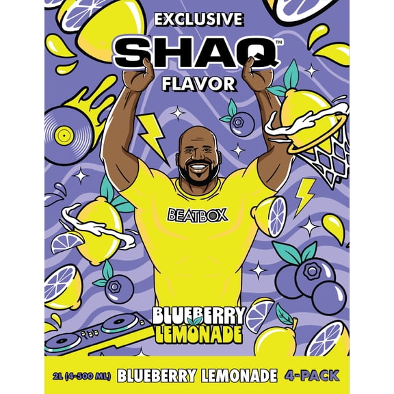 BeatBox Blueberry Lemonade, Flavored Malt Beverage, 11.1% ABV, 500mL, 4 Pack