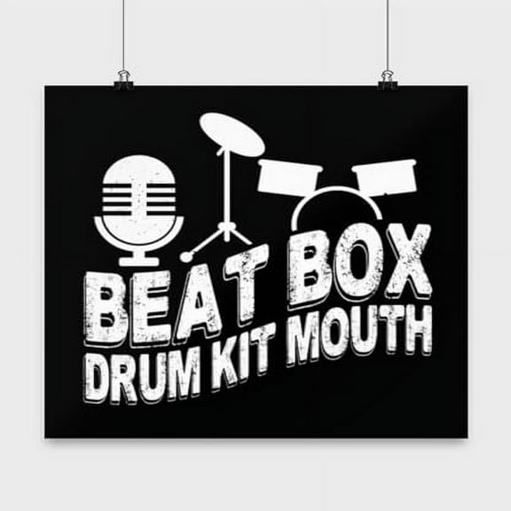 Beatbox Drum Kit Art - Music Lovers Decor - 13x13 Poster Print - Wall Art
