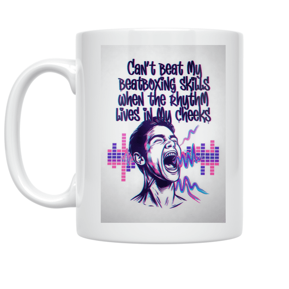 Beatboxing Buddy Rhythm Design - Music Enthusiast - 11 oz Ceramic Coffee Mug