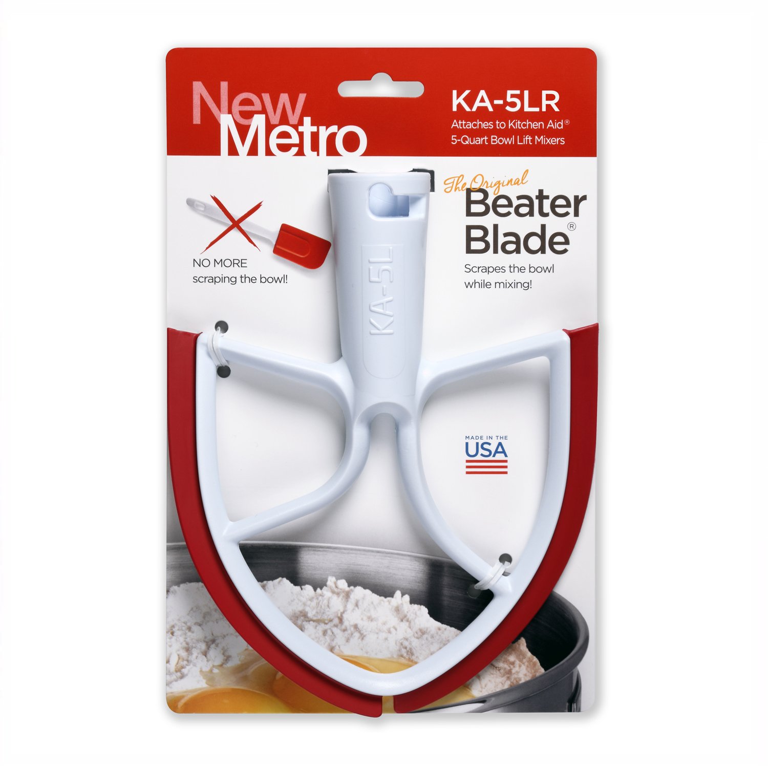 BeaterBlade for KitchenAid 5-Quart Bowl-Lift Mixers | Red - image 1 of 8