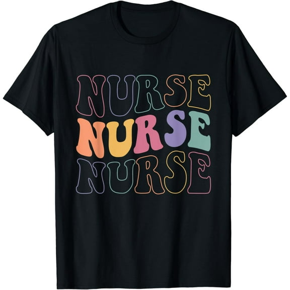 Beatiful Groovy Nurse Shirt Women School Nurse RN ICU ER Pediatric Gifts T-shirt
