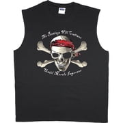 Beatings Will Continue Funny Pirate T-shirt T-shirt Men's Muscle Tee