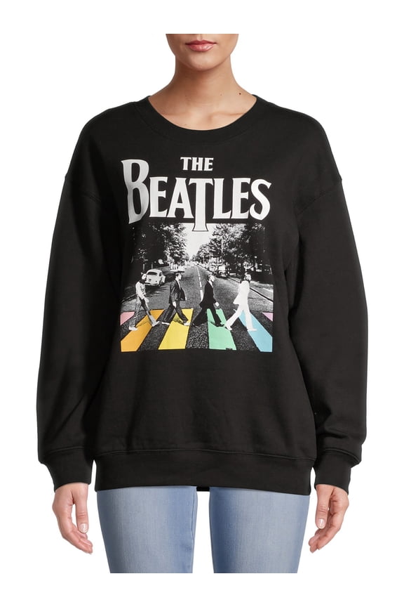 Beatles Abby Juniors Graphic Pullover Sweatshirt