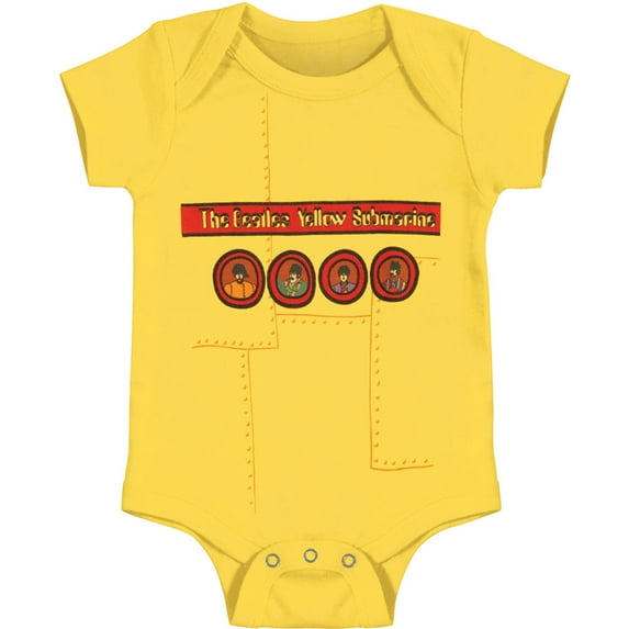 Beatles Baby Boys' Yellow Submarine Bodysuit 12 - 18 Months Yellow