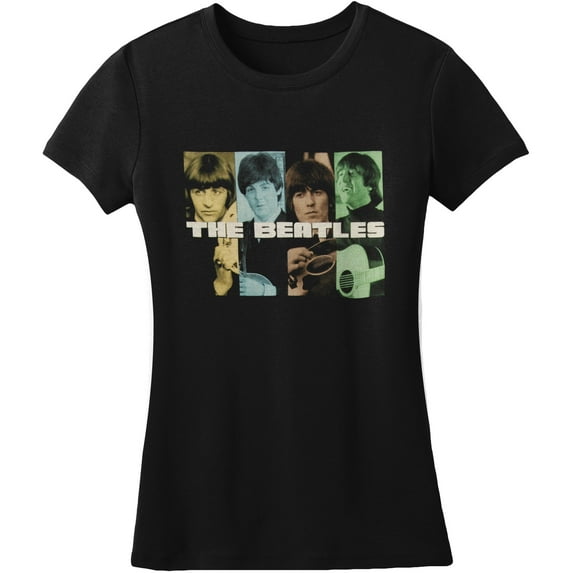Beatles Color Squares Girls Jr X-Large Black