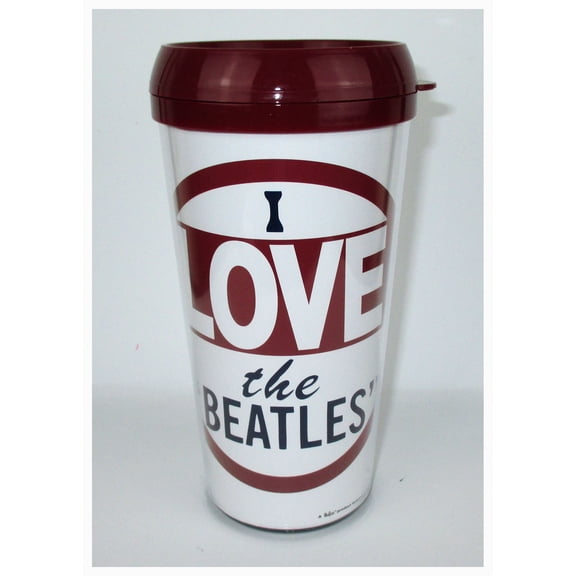 Beatles I Love The Beatles White Travel Mug