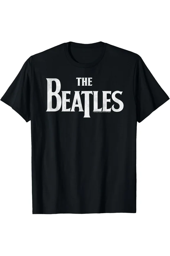 Beatles Logo Inspired Unisex T-shirt Minimal Retro Music Art up to size 5XL