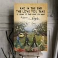 thumbnail image 1 of Beatles Lyric Canvas Wall Art – ‘The Love You Take Is Equal to the Love You Make’ – Vintage-Inspired Music Quote Print – Romantic Gift or Home Accent, 1 of 4