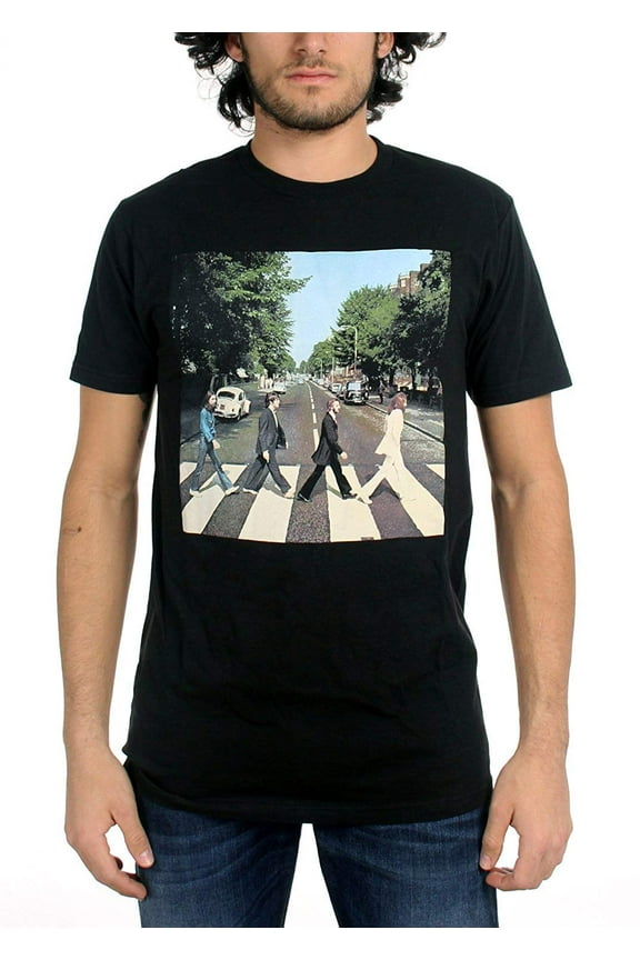 Beatles Men's Abbey Road T-Shirt Black S