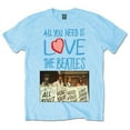 thumbnail image 1 of Beatles Men's All You Need Is Love Placards T-shirt Medium Light, 1 of 3