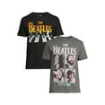Beatles Men’s & Big Men’s Licensed Graphic TShirts, 2 Pack, Sizes S
