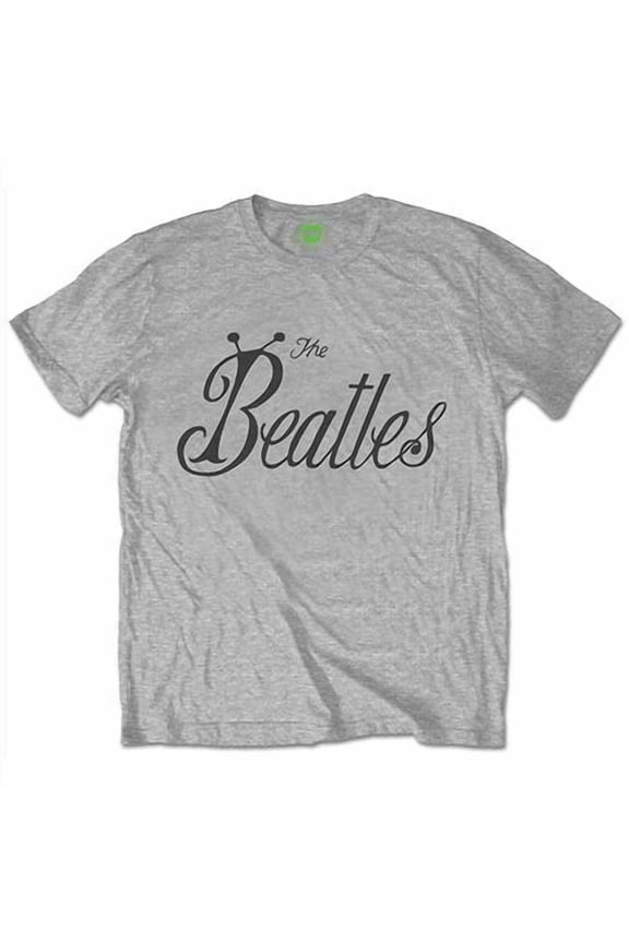 Beatles Men's Bug Logo T-shirt Small Grey