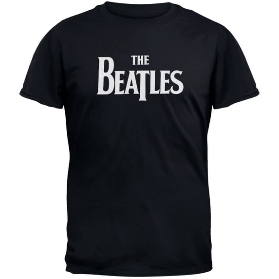 Beatles Men's Vintage Logo T-shirt X-Large Navy