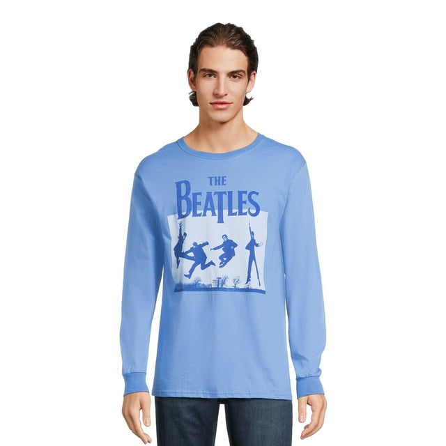 Beatles Men’s and Big Men’s Classic Graphic Tee with Long Sleeves ...