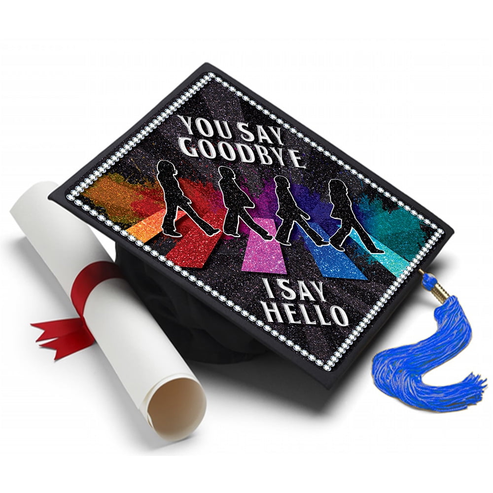 Beatles Say Goodbye Grad Cap Tassel Topper