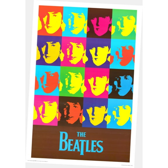 Beatles Warhol Poster 24"x36" 24x36 Multi-Color Square Adults Best Posters