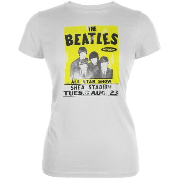 Beatles Women's Juniors Shea Stadium Short Sleeve T Shirt