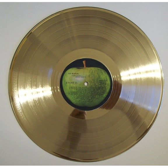 Beatles or any label Gold Plated LP Record Custom Customize Award Trophy Vinyl