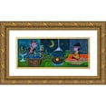 thumbnail image 1 of Beatnik (Graeme Mckim) 18x10 Gold Ornate Wood Framed with Double Matting Museum Art Print Titled - Tang Time, 1 of 4