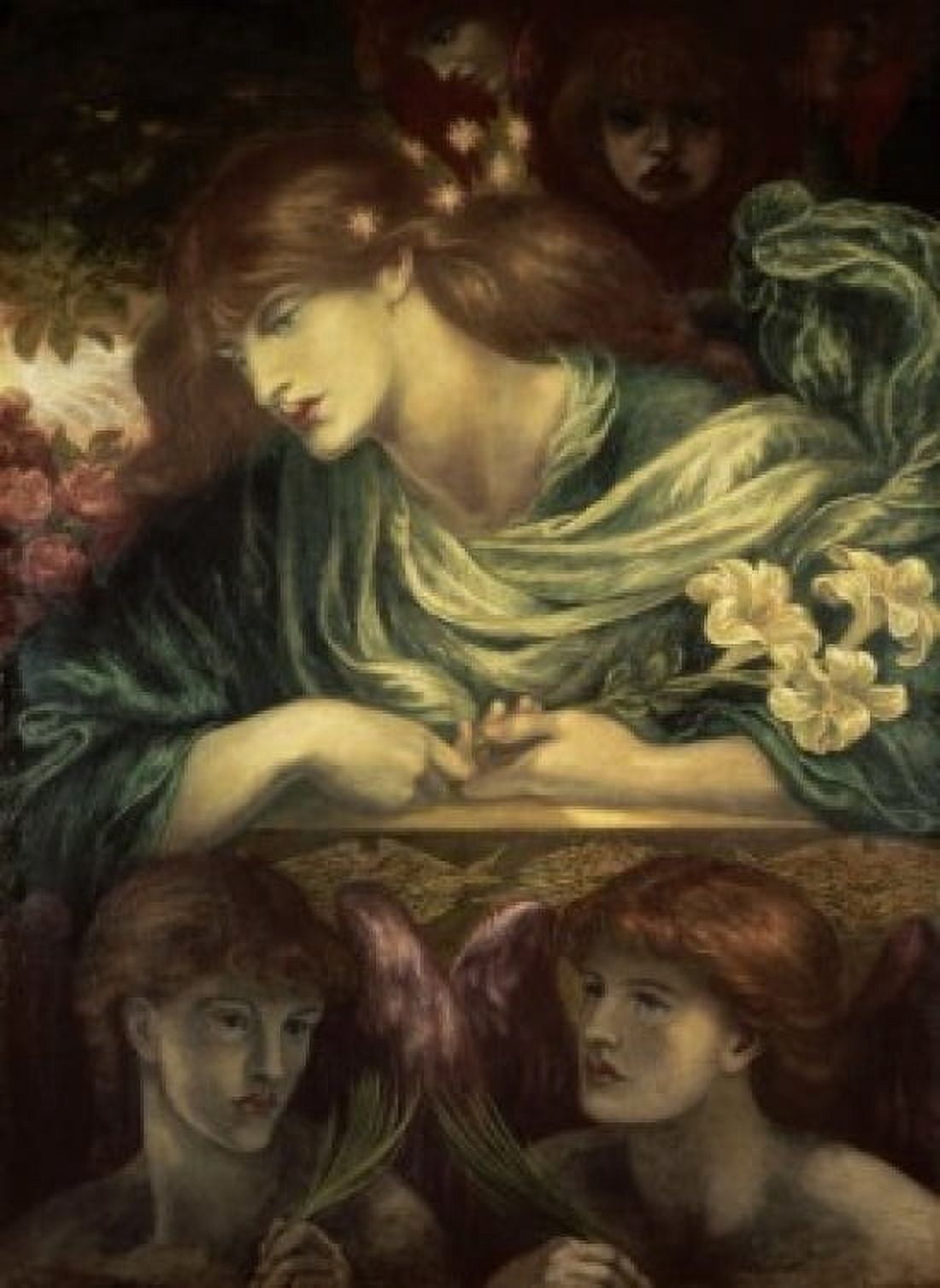 Beatrice Dante Gabriel Rossetti (1828-1882British) Canvas Art - Dante Gabriel Rossetti (24 x 36)