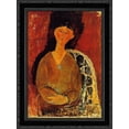 thumbnail image 1 of Beatrice Hastings, Seated 20x24 Black Ornate Wood Framed Canvas Art by Modigliani, Amedeo, 1 of 2
