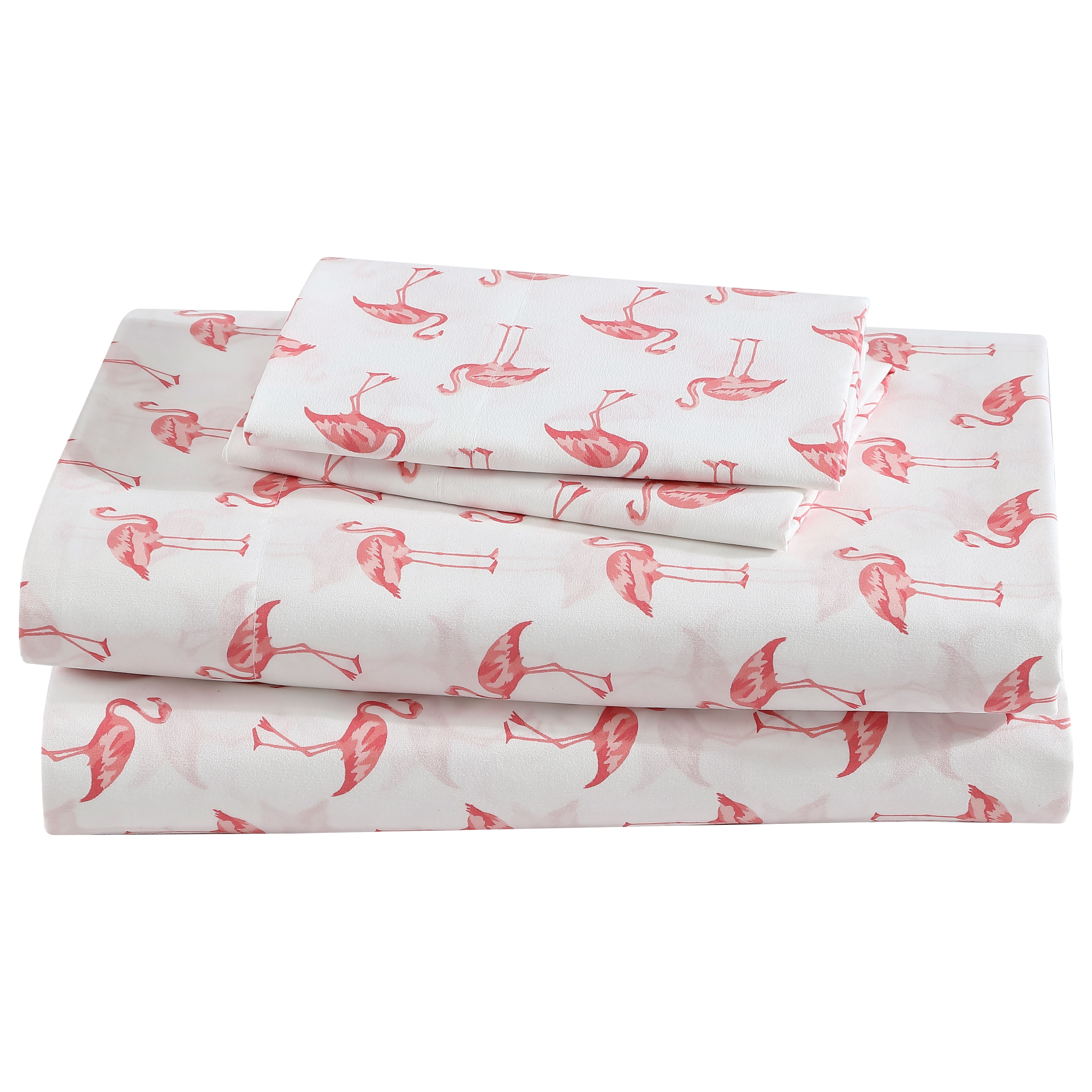 Beatrice Home Fashions Coastal Print Microfiber 4PC Sheet Set Queen Headed South