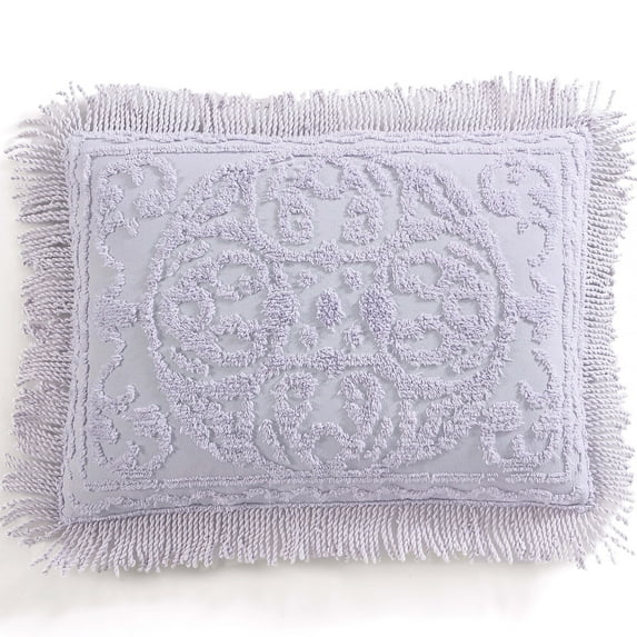 Beatrice Home Fashions Medallion Chenille King Sham Lavender
