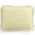 thumbnail image 1 of Beatrice Home Fashions Medallion Chenille Standard Sham Yellow, 1 of 5