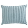 thumbnail image 1 of Beatrice Home Fashons Channel Chenille Bedspread Sham Blue, 1 of 2