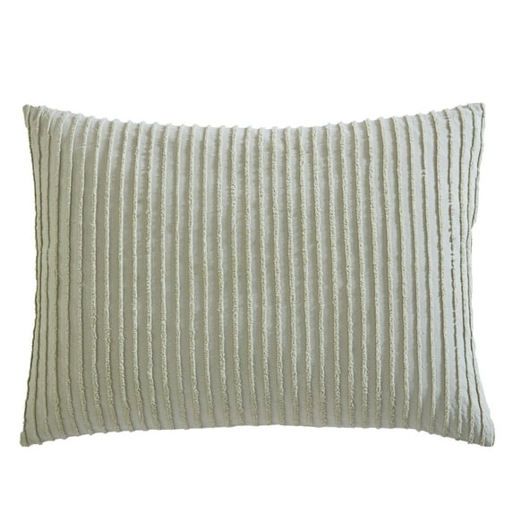 Beatrice Home Fashons Channel Chenille Standard Sham Sage