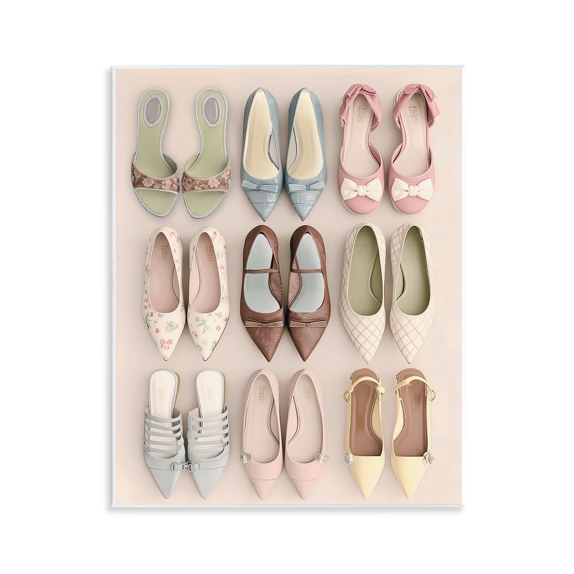 Beatrice's Closet Shoes Wall Plaque Art, design by Annabelle Hall