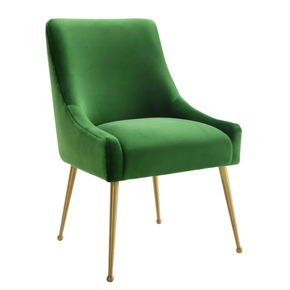 Beatrix Green Velvet Side Chair by TOV Furniture
