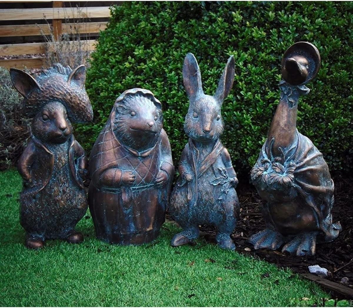 Beatrix Potter Ornament Set, Peter Rabbit, Jemima Puddle-Duck, Mrs