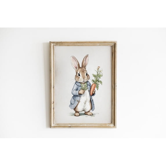 Beatrix Potter Peter Rabbit Carrot Illustration Benjamin Bunny Nursery ...