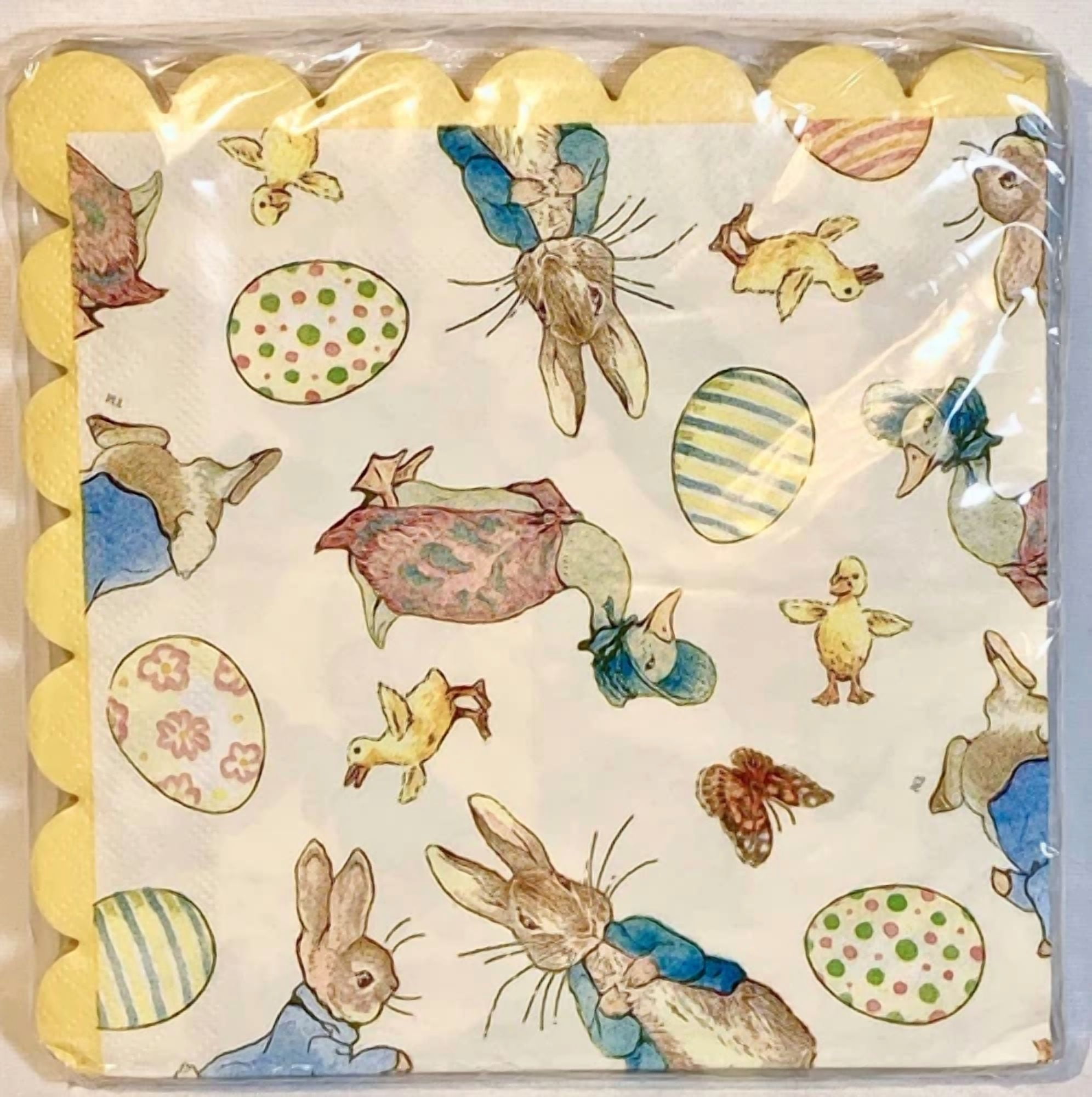 Beatrix Potter Peter Rabbit Party, Shower, Easter Scalloped Edge Paper Napkins