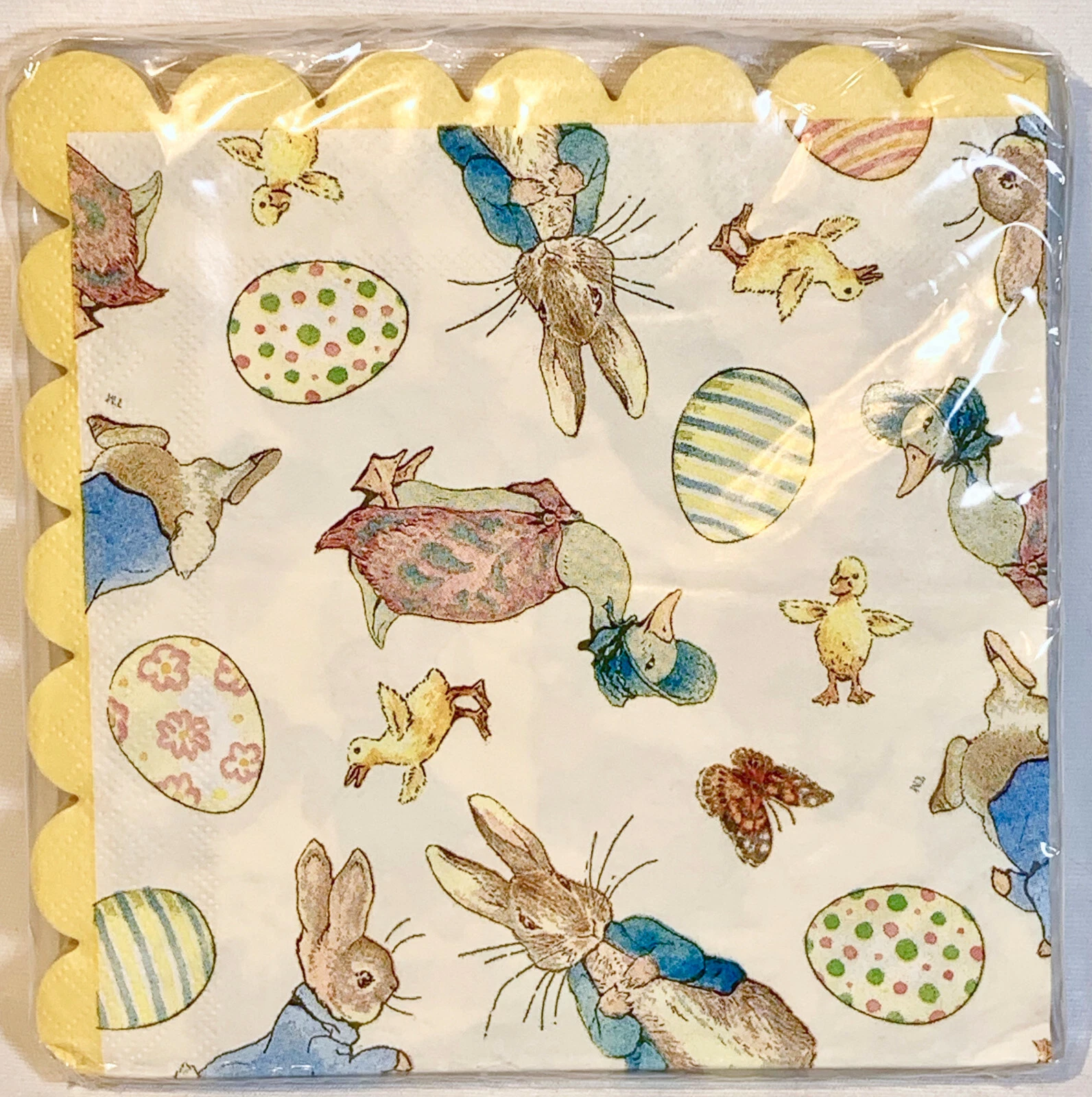 Beatrix Potter Peter Rabbit Party, Shower, Easter Scalloped Edge Paper Napkins