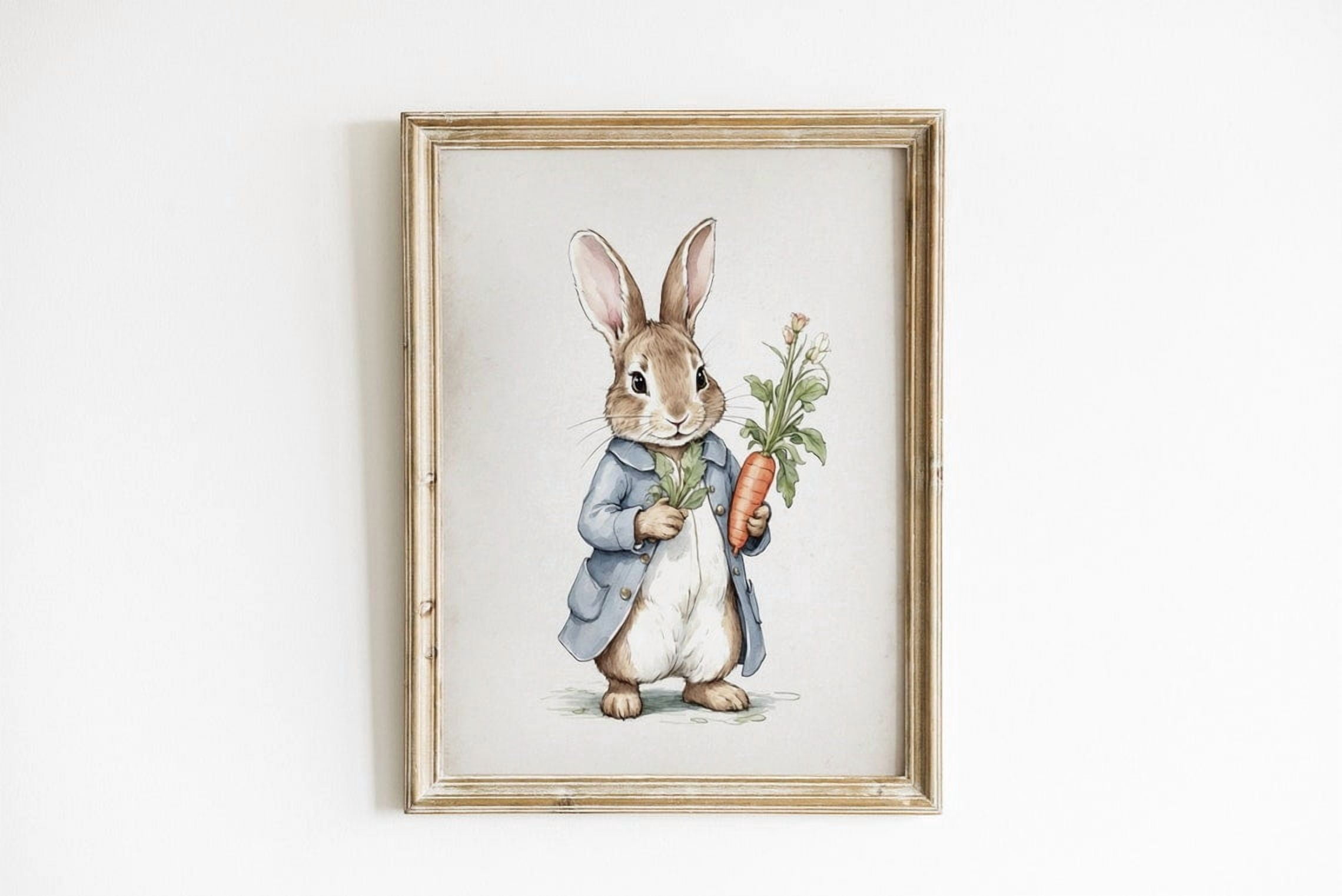 Beatrix Potter Peter Rabbit Wall Art Print, Benjamin Bunny Nursery ...