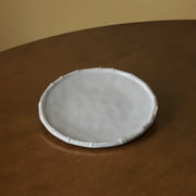 Beatriz Ball Melamine Salad Plate Set of 4 - VIDA Bamboo Style, White - Reusable, Dishwasher Safe, 9