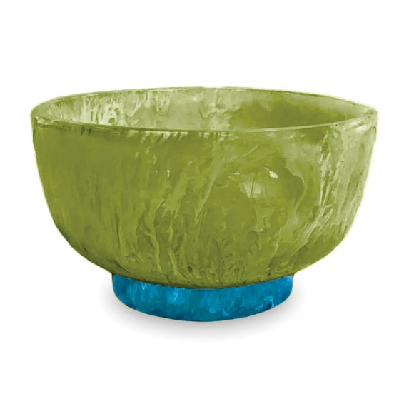 Beatriz Ball RESIN Rio Small Bowl with Base - Green and Blue
