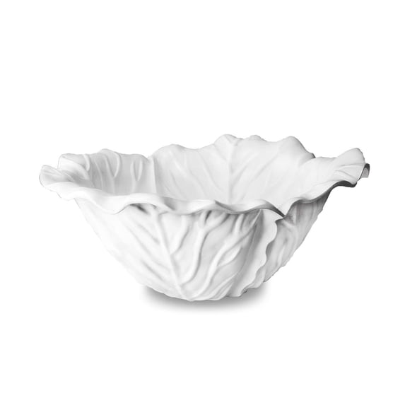 Beatriz Ball VIDA Lettuce Large Bowl 13.75" White Melamine Serving
