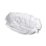 Beatriz Ball VIDA Lettuce Medium Leaf Platter 13.75 White Melamine