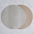 thumbnail image 1 of Beatriz Ball VIDA Croc Reversible Round Placemats Set of 4  16" Silver Gold, 1 of 6