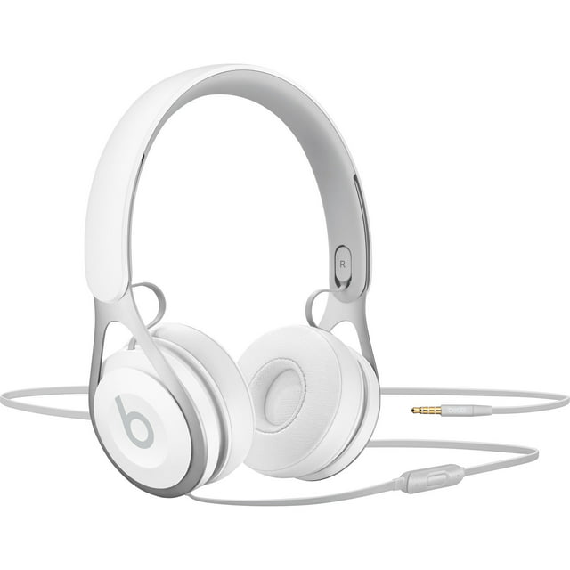Beats EP Wired On-Ear Headphones (ML9A2ZM/A) - Battery Free for Unlimited Listening, Built in Mic and Controls - (White)
