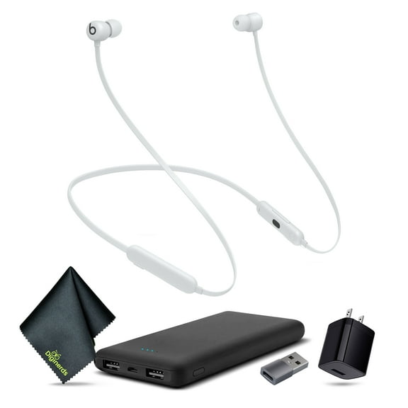 Beats Flex Wireless In-Ear Headphones (Gray) Bundle + Accessories