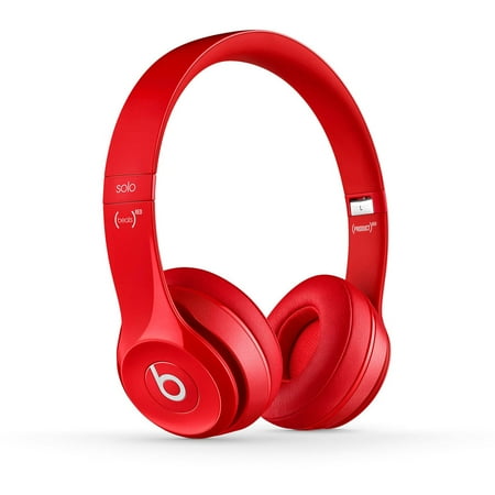 Pre-Owned Beats Solo 2 WIRED On-Ear Headphone NOT WIRELESS - Red